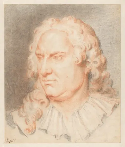 Portret van de kunstschilder Balthasar Denner