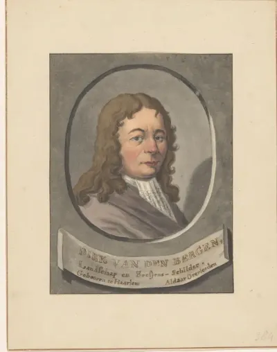 Portret van de kunstschilder Dirk van den Bergen