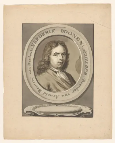 Portret van de kunstschilder Frederik Boonen