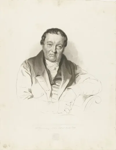 Portret van de kunstverzamelaar Louis Splitgerber