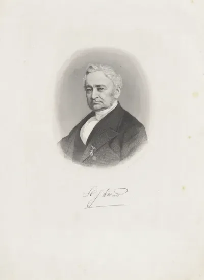 Portret van de letterkundige Hendrik Jacob Koenen