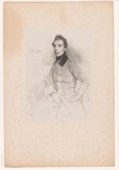 Portret van de lithograaf Alphonse-Léon Noël