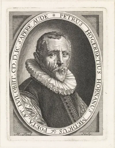 Portret van de medicus en dichter Petrus Hogerbeets