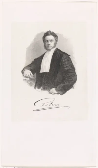 Portret van de medicus Gozewijn Jan Loncq