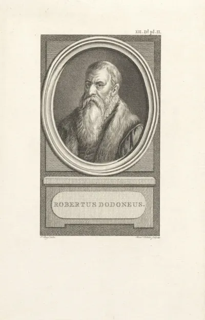 Portret van de medicus Rembertus Dodonaeus