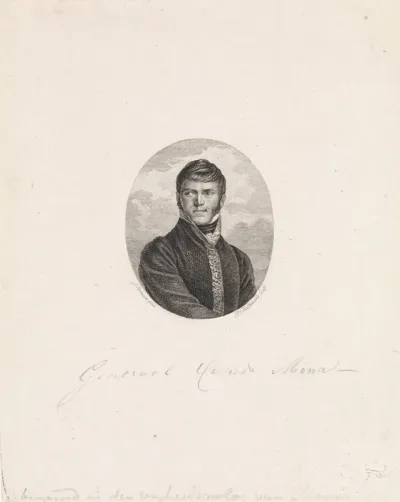 Portret van de Mexicaanse guerillaleider Francisco Javier Mina