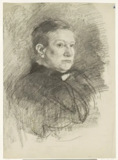 Portret van de moeder van de kunstenaar