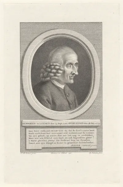 Portret van de Nederlandse dichter Jan de Kruyff