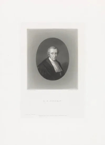 Portret van de onderwijzer Bernardus Franciscus Suerman