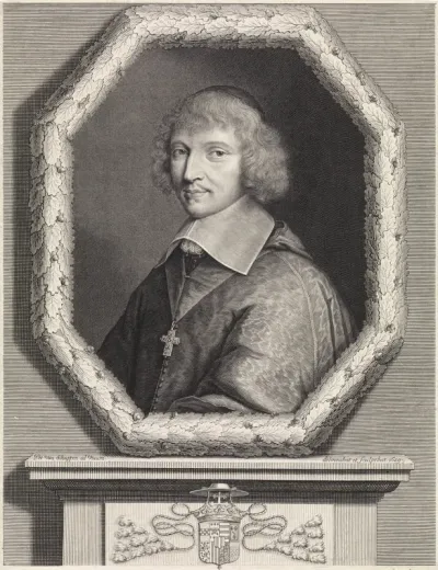 Portret van de Parijse aartsbisschop François Harlay de Champvallon, naar het leven getekend