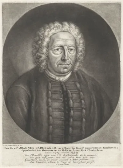Portret van de pastoor Johannes Rademaker