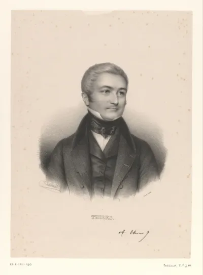 Portret van de politicus Adolphe Thiers