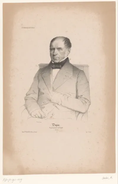 Portret van de politicus Charles-André Dupin