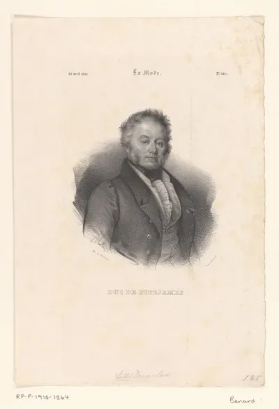 Portret van de politicus Édouard de Fitz-James