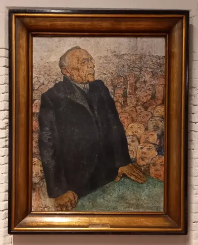 Portret van de politicus Edward Anseele
