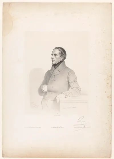 Portret van de politicus François Guizot