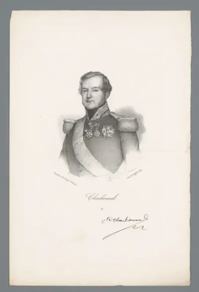 Portret van de politicus Joseph Claude Marie Charbonnel