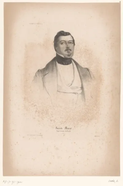 Portret van de politicus Lucien Murat