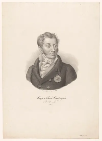 Portret van de Poolse politicus Adam Jerzy Czartoryski