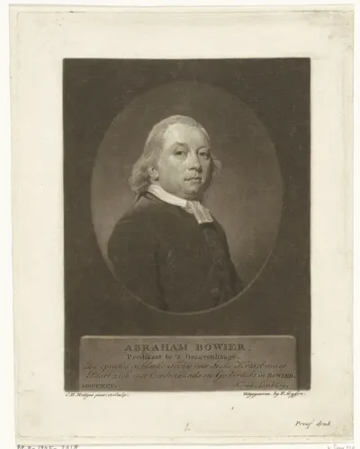 Portret van de predikant Abraham Bowier