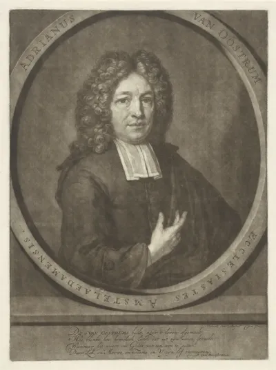 Portret van de predikant Adriaan van Oostrum