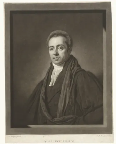 Portret van de predikant Alexander Macintosh