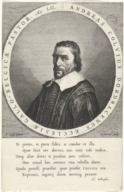 Portret van de predikant Andreas Colvius