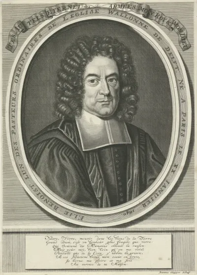 Portret van de predikant Elie Benoit