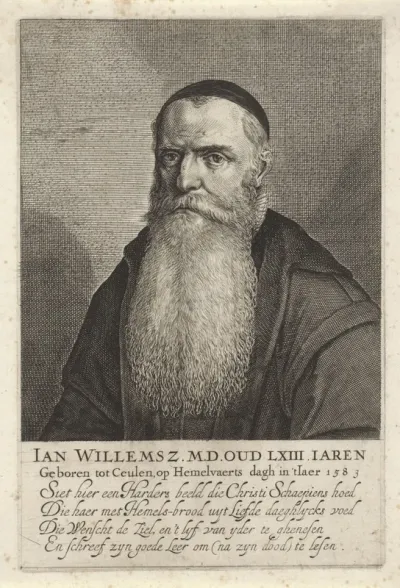 Portret van de predikant en arts Jan Willemsz.