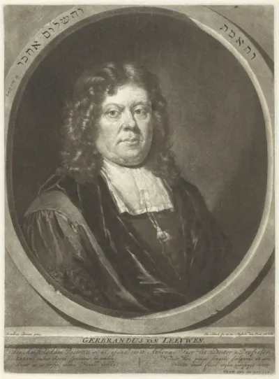 Portret van de predikant en hoogleraar Gerbrand van Leeuwen