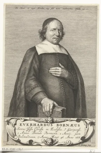 Portret van de predikant Everhard Bornaeus