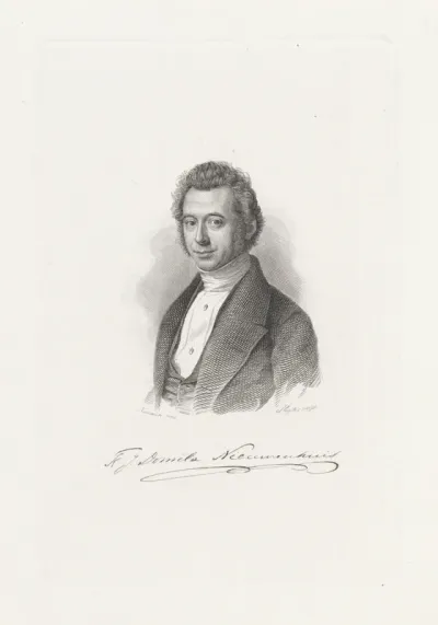 Portret van de predikant Ferdinand Jacob Domela Nieuwenhuis