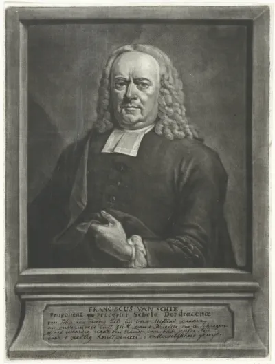 Portret van de predikant Franciscus van Schie