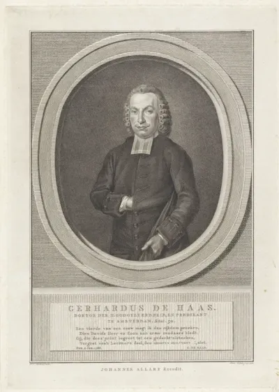 Portret van de predikant Gerhardus de Haas