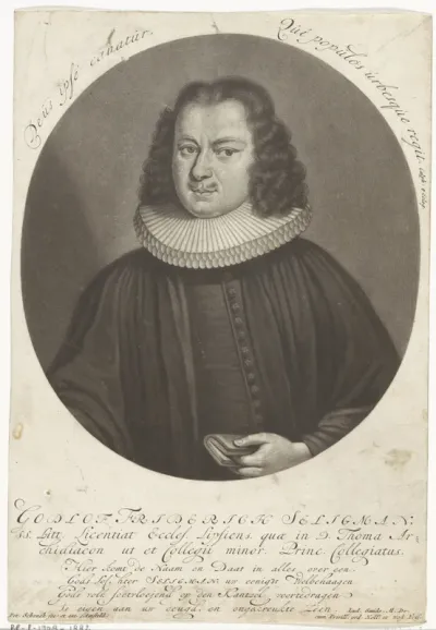 Portret van de predikant Gottlob Friedrich Seligmann