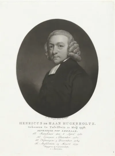 Portret van de predikant Henricus de Haan Hugenholtz