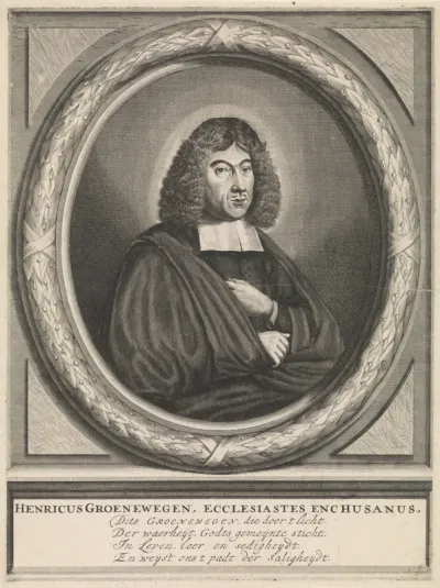 Portret van de predikant Henricus Groenewegen