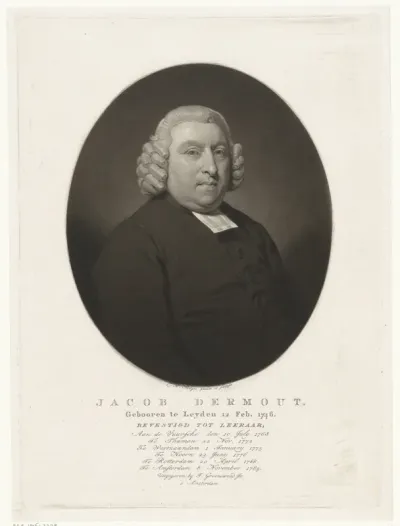 Portret van de predikant Jacob Dermout