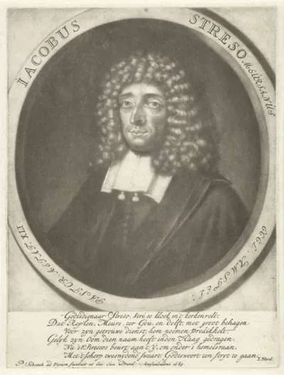 Portret van de predikant Jacobus Streso