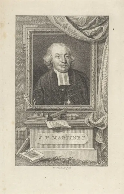 Portret van de predikant Joannes Florentius Martinet