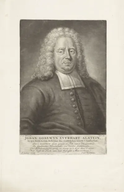 Portret van de predikant Johan Gosewyn Everhart Alstein