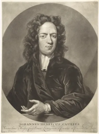 Portret van de predikant Johann Heinrich Caulius