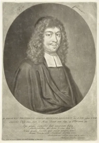 Portret van de predikant Johannes Fritsch