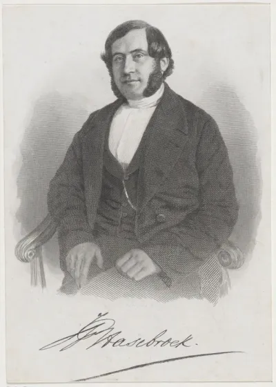 Portret van de predikant Johannes Petrus Hasebroek