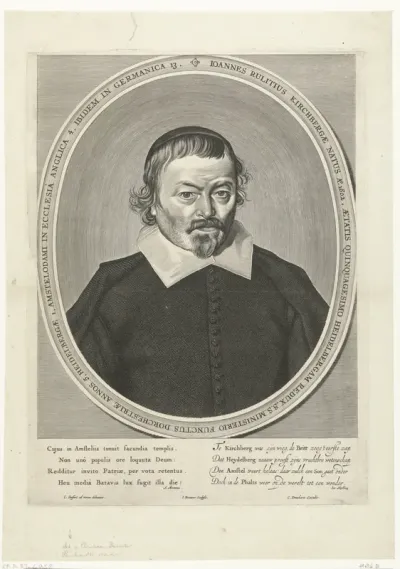 Portret van de predikant Johannes Rulitius