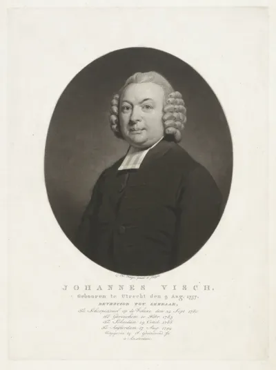 Portret van de predikant Johannes Visch