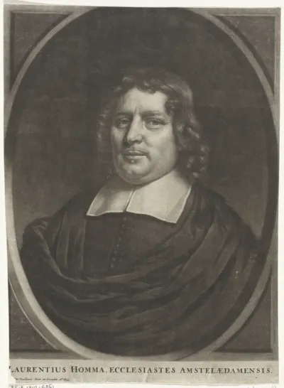 Portret van de predikant Laurentius Homma