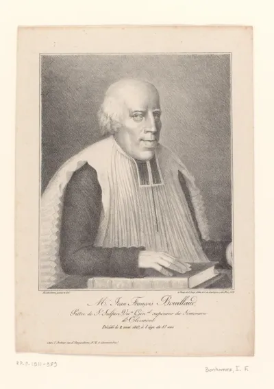 Portret van de priester Jean-François Bouillaud