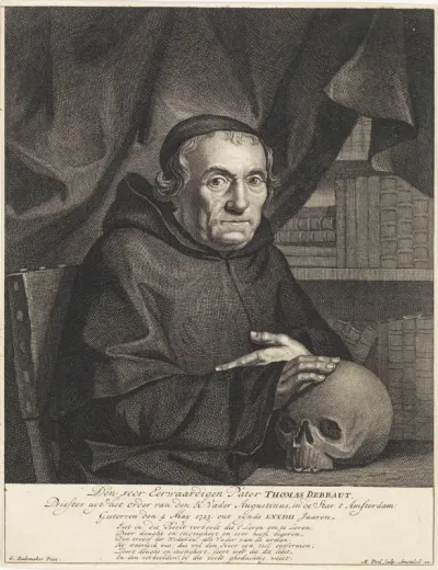 Portret van de priester Thomas Debbaut