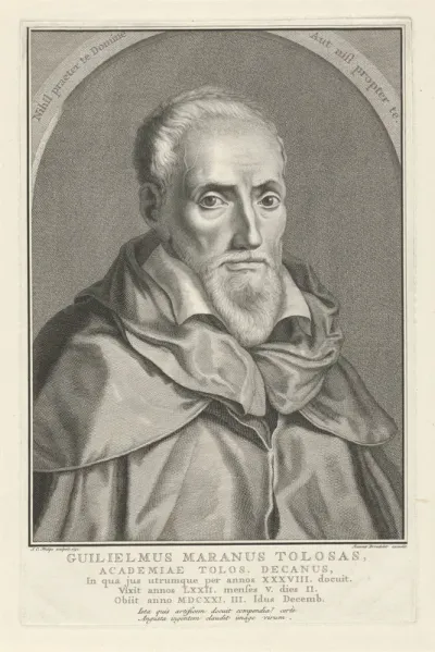 Portret van de rechtsgeleerde Guilelmus Maranus